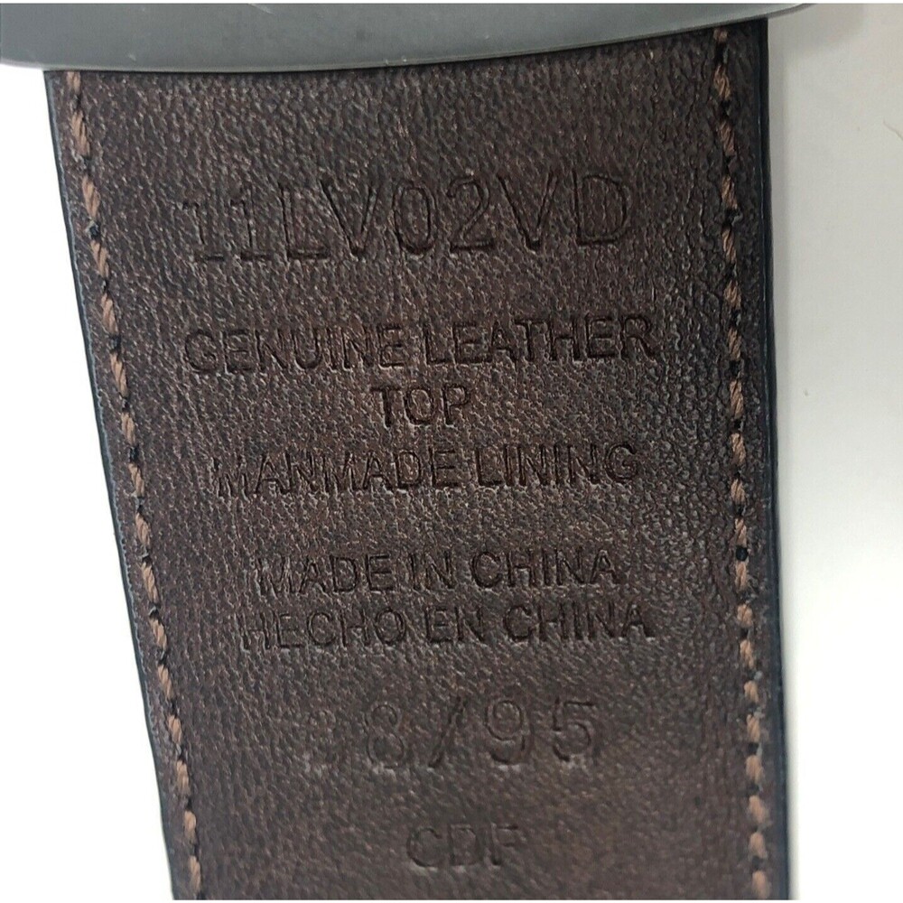 Levis Reversible Leather Belt Mens Size 38”  Brown Black Versatile Classic - Picture 9 of 11